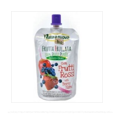 FRULLA Compote de pomme, myrtille et fraise biologique - Lot de 18 x 100 g FRULLA Compote de pomme, myrtille et fraise biologique - Lot de 18 x 100 g