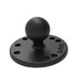 RAM Mounts RAM-B-202U Plaque ronde avec rotule de 1" - Support avec plateau de 2.5" et trous pré-percés pour montage