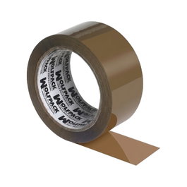 WOLFPACK LINEA PROFESIONAL Ruban d'emballage marron 48 mm x 66 m