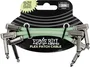 Ernieball Cable Interlink Flex Jack-Jack Phosphorescent 7,5 cm (Pack de 3)