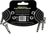 Ernieball Cable Interlink Flex Jack-Jack Phosphorescent 7,5 cm (Pack de 3)