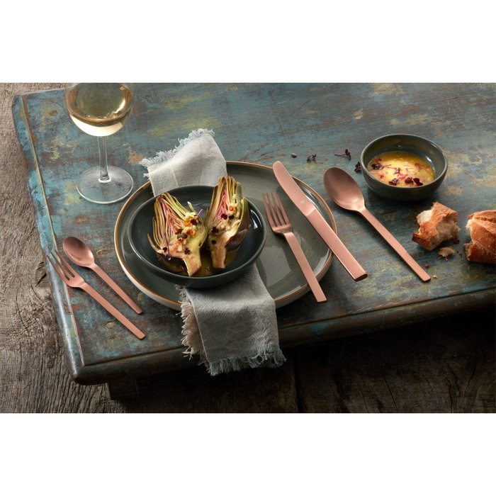 Zwilling Minimale Vintage Set de Couverts 30 Pièces Or Rose Zwilling Minimale Vintage Set de Couverts 30 Pièces Or Rose