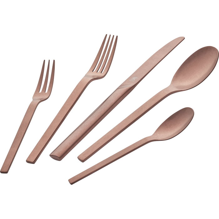 Zwilling Minimale Vintage Set de Couverts 30 Pièces Or Rose Zwilling Minimale Vintage Set de Couverts 30 Pièces Or Rose