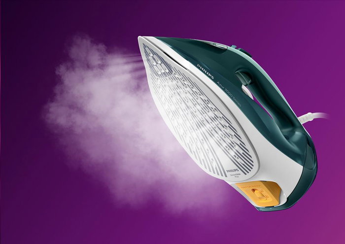Philips DST7031/70 Fer à repasser vapeur 7000 Series - Puissance 2800 W - Semelle SteamGlide Plus - Réservoir 300 ml - Vert opale