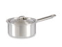 Kinvara Casserole en aluminium avec couvercle 14 cm – Argent, compatible gaz et four (Set de 10)