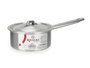 Kinvara Casserole en aluminium avec couvercle 14 cm – Argent, compatible gaz et four (Set de 10)