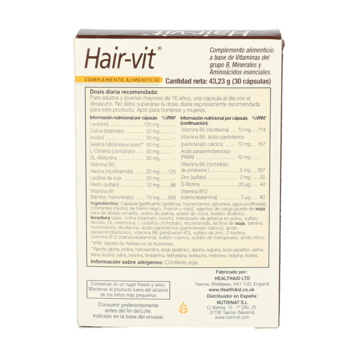HEALTHAID Hair-vit 30 capsules HEALTHAID Hair-vit 30 capsules