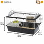 Ferplast Casita 80 - Cage pour cobaye ou lapin - 78 x 48 x 50 cm