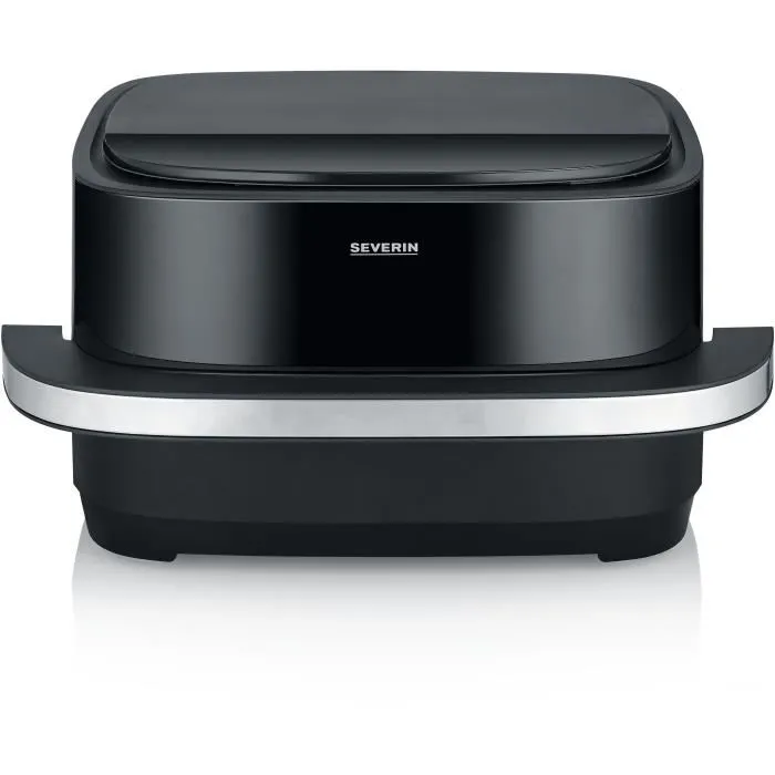 Severin Airfryer FR2464 Friteuse sans huile avec fonction pizza, 4L, 10 programmes automatiques, thermostat 40-230°C, 2100W, commande tactile, cuisson rapide et saine