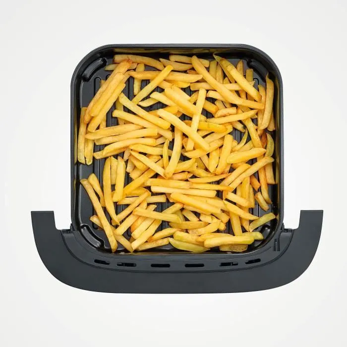 Severin Airfryer FR2464 Friteuse sans huile avec fonction pizza, 4L, 10 programmes automatiques, thermostat 40-230°C, 2100W, commande tactile, cuisson rapide et saine