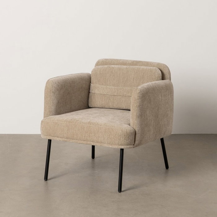 BigBuy Home Fauteuil Noir 72 x 72 x 73 cm BigBuy Home Fauteuil Noir 72 x 72 x 73 cm