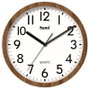 SAMI Horloge Murale HQ Taiwan Red 30cm en Bois de Noyer