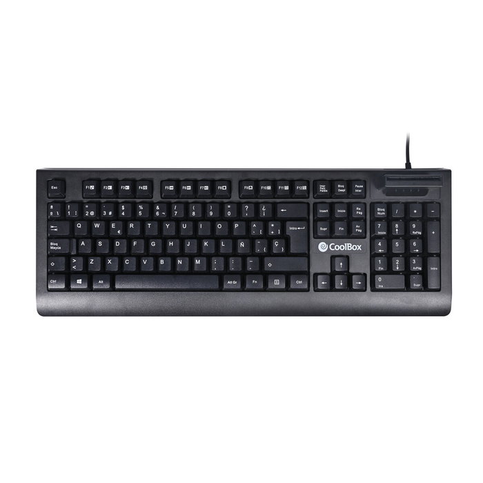 Clavier CoolBox COO-TEC04DNI Noir Espagnol Qwerty Clavier CoolBox COO-TEC04DNI Noir Espagnol Qwerty