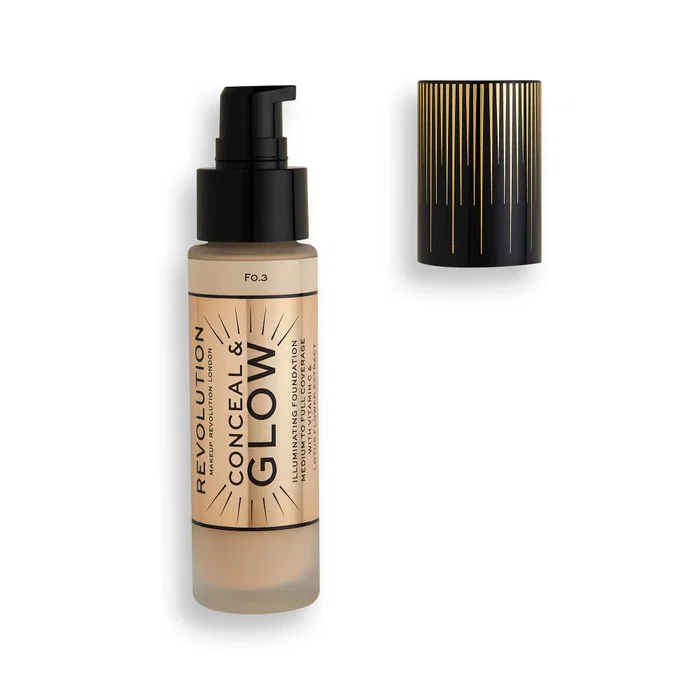 Makeup Revolution Conceal & Glow Illuminant Fond de teint crème F3 Makeup Revolution Conceal & Glow Illuminant Fond de teint crème F3