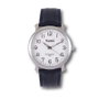 SAMI Montre homme ronde cuir fermoir papillon