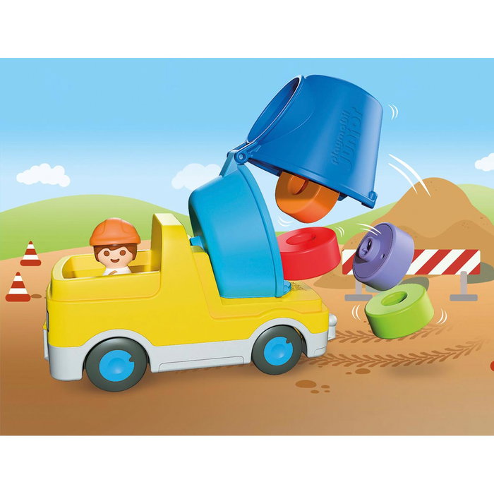 PLAYMOBIL Camion Malaxeur JUNIOR avec Tambour Amovible