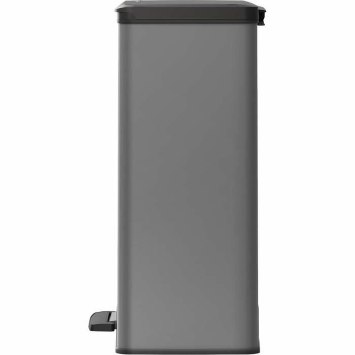 Curver DECO BIN Poubelle à Pédale Rectangulaire 65 L Anthracite Curver DECO BIN Poubelle à Pédale Rectangulaire 65 L Anthracite