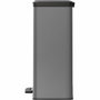 Curver DECO BIN Poubelle à Pédale Rectangulaire 65 L Anthracite