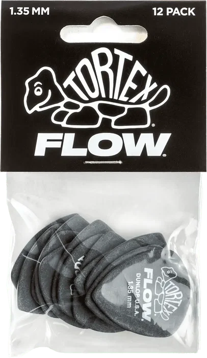 DUNLOP Pack de 12 Plectres Tortex Flow 1,35 mm