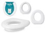 Berilo Adaptateur WC Enfant Blanc 27x6x29 cm Plastique PVC PP et éponge (Set de 12)