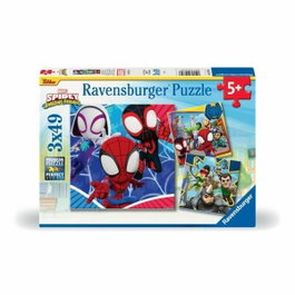 Ravensburger Puzzles 3x49 pièces Spidey, le lanceur de toile