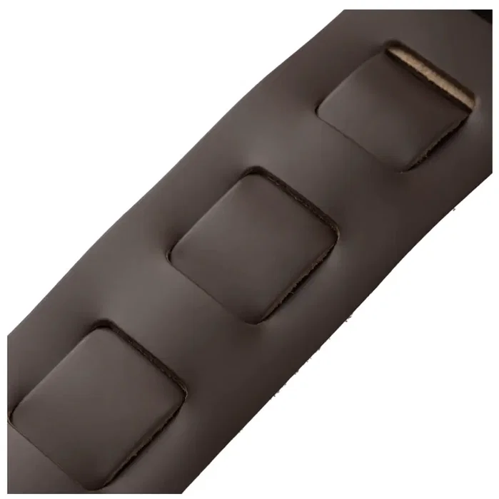 LEVYS Correa Amped Leather Series 3" - Brun Foncé
