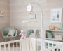 KioKids Mobile de berceau musical avec peluches en coton - Rose