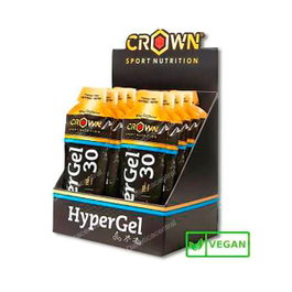 CROWN SPORT NUTRITION HYPERGEL 30 (HYDRO) NEUTRO + CAFEINA 10 x 75g