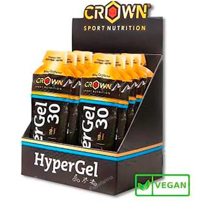 CROWN SPORT NUTRITION Hypergel 30 (Hydro) Neutro + Cafeina - Gel énergétique hydro 10x75g - 30g glucides, caféine 80mg - Neutre - Végétalien CROWN SPORT NUTRITION Hypergel 30 (Hydro) Neutro + Cafeina - Gel énergétique hydro 10x75g - 30g glucides, caféine 80mg - Neutre - Végétalien