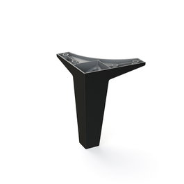 Q&Q Pied en plastique modèle CALI H110 Noir mat