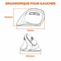 Mobility Lab M30W-L Souris sans fil ergonomique verticale pour gaucher, Noir