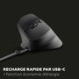 Mobility Lab M30W-L Souris sans fil ergonomique verticale pour gaucher, Noir