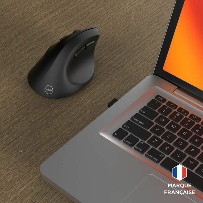Mobility Lab M30W-L Souris sans fil ergonomique verticale pour gaucher, Noir
