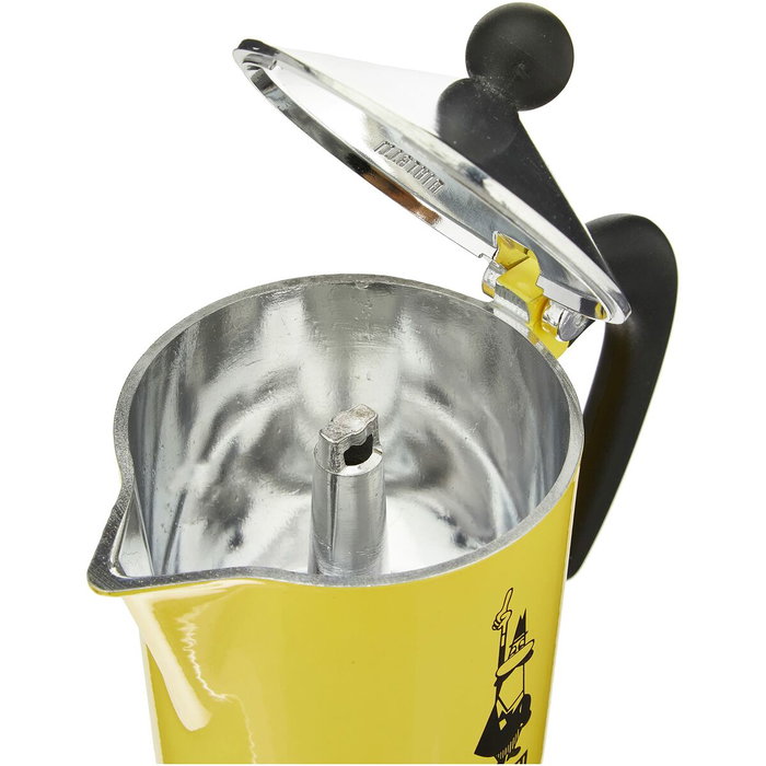 Bialetti Rainbow Cafetière Italienne Jaune 6 Tasses Bialetti Rainbow Cafetière Italienne Jaune 6 Tasses