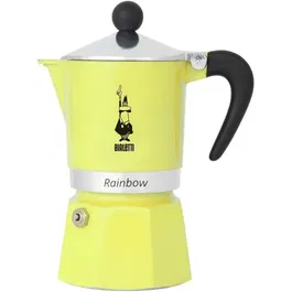 Bialetti Cafetière Italienne Moka Express Rainbow 6 tasses 0.30 L Jaune