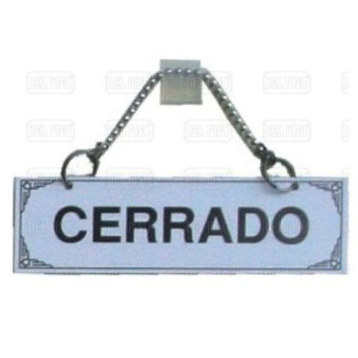 DUVER Plaque Aluminium Ouvert-Fermé 150-45mm DUVER Plaque Aluminium Ouvert-Fermé 150-45mm