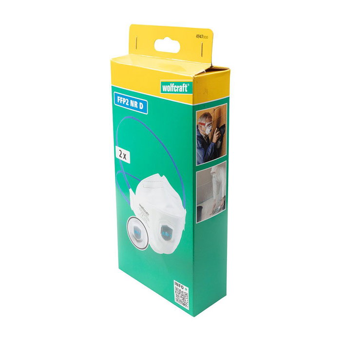 Masque Wolfcraft 4947000 Taille unique 2 Pièces