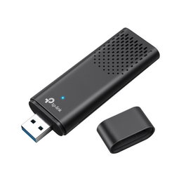 TP-Link Archer TX1800U Adaptateur USB WiFi 6 AX1800 double bande 2,4/5 GHz, 1800 Mbps, USB 3.0, antennes internes 2x2 MIMO, WPA3, Windows 10/11, noir