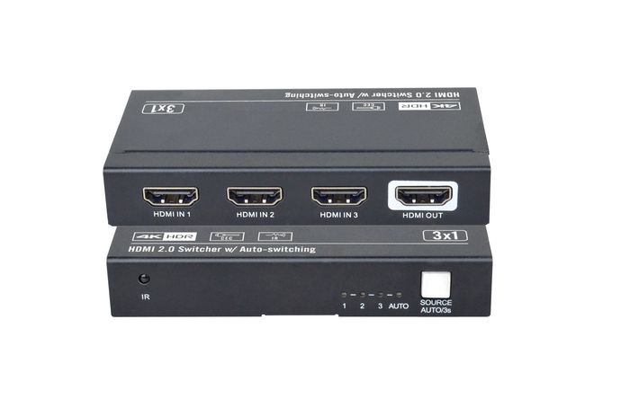 Vivolink VLSW131 Commutateur HDMI 3x1 4K@60Hz