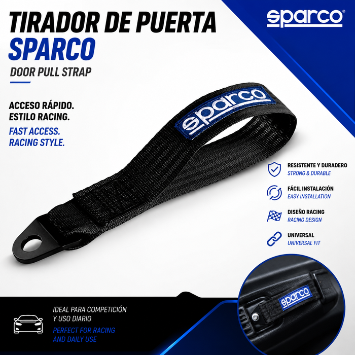 Sparco Sangle de remorquage noire Sparco Sangle de remorquage noire