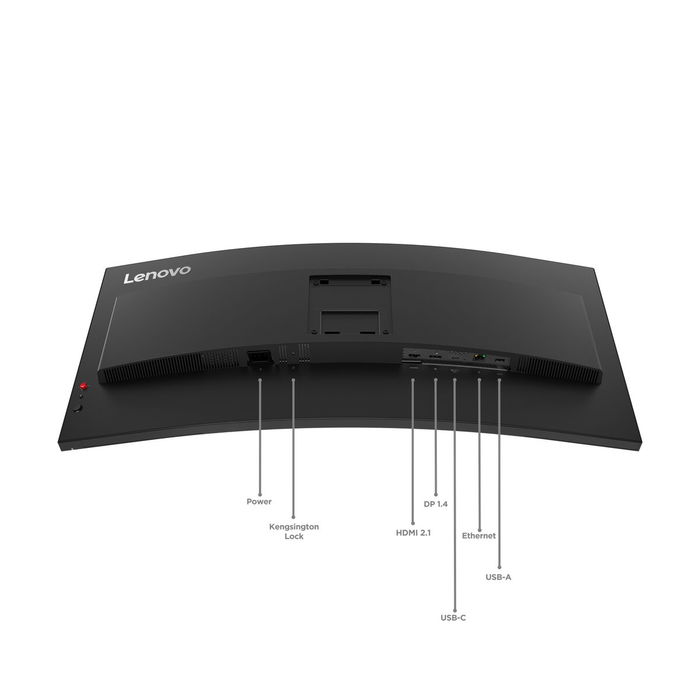 Lenovo 64AEGAT1EU Moniteur incurvé 34 pouces WQHD 3440x1440 144 Hz USB-C HDR10 Noir