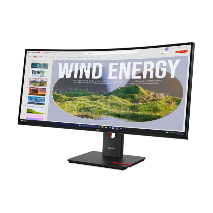 Lenovo 64AEGAT1EU Moniteur incurvé 34 pouces WQHD 3440x1440 144 Hz USB-C HDR10 Noir