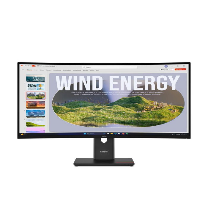 Lenovo 64AEGAT1EU Moniteur incurvé 34 pouces WQHD 3440x1440 144 Hz USB-C HDR10 Noir