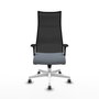 Piqueras y Crespo Chaise de Bureau Albacete Gris et Noir
