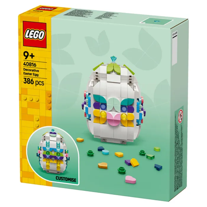 LEGO 40816 L'Oeuf de Pâques Décoratif à Construire - Set de Construction Créatif pour Enfants 9 ans et Plus, Fête de Pâques LEGO 40816 L'Oeuf de Pâques Décoratif à Construire - Set de Construction Créatif pour Enfants 9 ans et Plus, Fête de Pâques