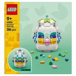 LEGO 40816 L'Oeuf de Pâques Décoratif à Construire - Set de Construction Créatif pour Enfants 9 ans et Plus, Fête de Pâques