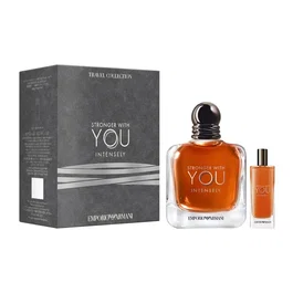 Emporio Armani Set Stronger With You Intensely, Eau De Parfum pour Homme, 100 ml + 15 ml