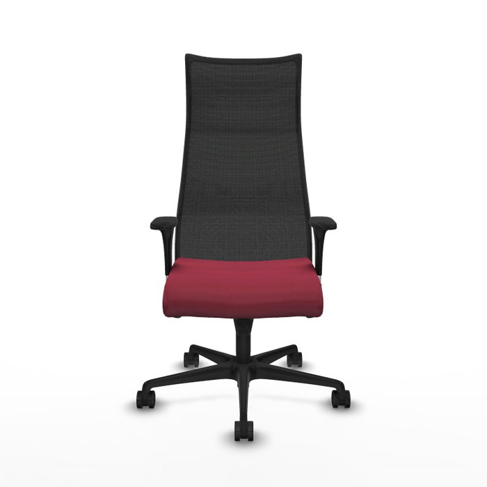 Piqueras y Crespo Chaise de Bureau Albacete XL Bordeaux et Noir