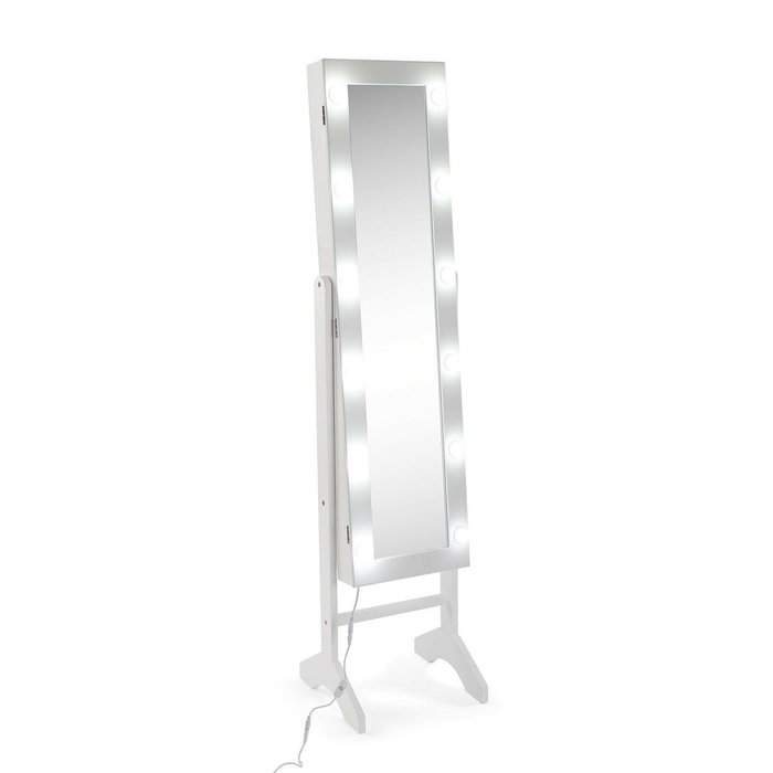 Miroir mural Versa Blanc Miroir Bois MDF 35 x 153 x 35,2 cm Porte-bijoux Miroir mural Versa Blanc Miroir Bois MDF 35 x 153 x 35,2 cm Porte-bijoux