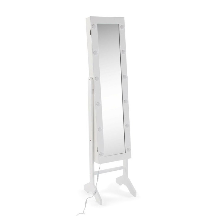 Miroir mural Versa Blanc Miroir Bois MDF 35 x 153 x 35,2 cm Porte-bijoux Miroir mural Versa Blanc Miroir Bois MDF 35 x 153 x 35,2 cm Porte-bijoux